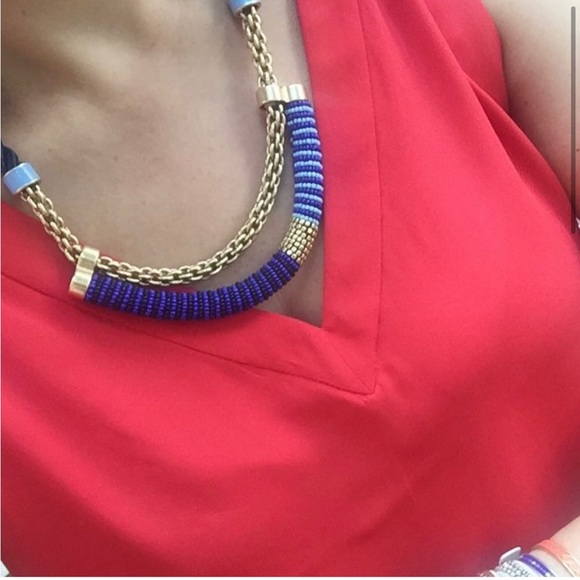 EUC Stella & Dot Marine Collar Necklace - Picture 2 of 7